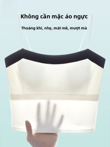 MiiOW | Áo ba lỗ không đường may Catman dành cho nữ mùa hè Áo ngực tích hợp có đệm ngực Áo khoác ngoài màu khối một mảnh Quần lót lưng đẹp