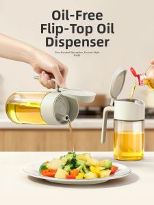 lissa | Leakproof Flip-top Glass Oil Jar