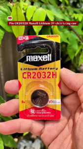 Combo 5 vỉ pin CR2032H /CR 2032 Lithium Maxell 3V dùng cho smartkey xe máy ô tô - Made In Japan