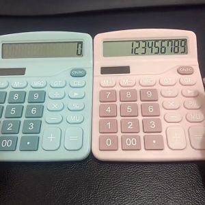 PROFPACK《 𝟭𝟮 𝗗𝗜𝗚𝗜𝗧𝗦 》LCD Display Calculator Dual Power Mode Solar Electronic Calculators BLACK colour Office Supplies School Stationery 计算机