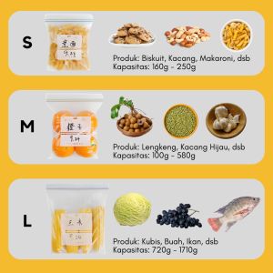 Plastik Double Ziplock Reusable Penyimpan Makanan Sayuran Buah Daging Higienis Food Grade