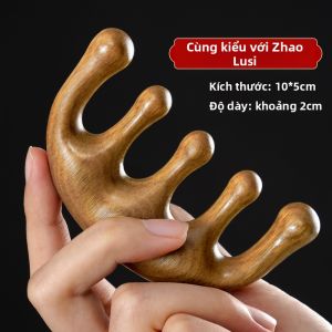 Bàn Chải Gỗ Đàn Hương Massage Cho Đầu Và Mặt Dành Cho Nữ Bàn Chải Cầm Tay Dùng Tại Nhà Dụng Cụ Vệ Sinh Cá Nhân