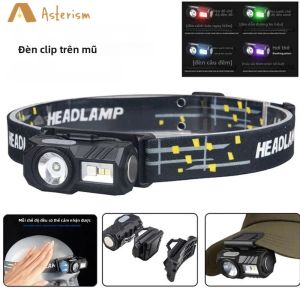 Đèn Pin Đội Đầu RGB Có Thể Sạc Lại Bằng USB Với Đèn LED Cảm Biến Chuyển Động Để Chạy Câu Cá Hoạt Động Ngoài Trời Đèn Pha Chống Nước Đèn Pin