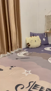 Seprei Sprei Motif Karakter Dengan Sarung Bantal dan Sarung Guling - Motif Bear Beruang