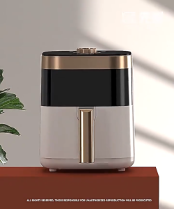 XIANKE 5L Air Fryer Oven Air Heating Low Fat 10 Menu Function Non-Stick Coating