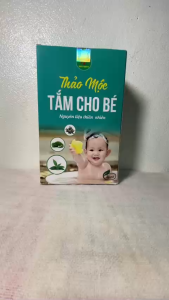 Thảo mộc tắm cho bé Bảo Khang (hộp 20 túi) lá tắm bé thảo dược tắm bé ngăn hăm ngứa ở trẻ rôm xảy mát da ngăn cảm lạnh ở trẻ