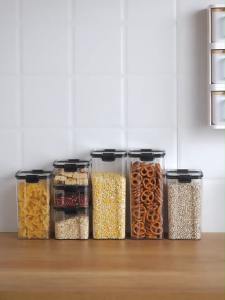Airtight Food Container Food Storage Box Kitchen Sealed Storage Box Plastic Food Container Transparent Kitchen Pantry Coffee Bean Spice Sugar Can