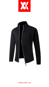 Metromoda Luxe Jaket Pria Bahan Rajut Tebal & Lembut Kasual Kualitas Import