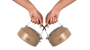 Mountainhiker-Camping outdoor ultra-light portable aluminum alloy green teapot aluminum kettle picnic cooker kettle