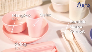 Sendok Garpu Sumpit Alat Makan Cuttlery Set Wheatstraw Jerami Gandung Food Grade