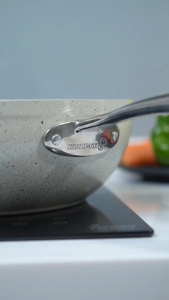 Korkmaz Granita Non Stick Wok - 24x6.5cm PFOA Free Induction Compatible Made In Turkey