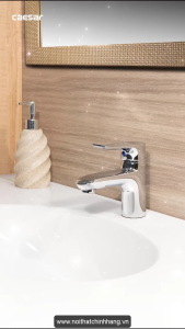 Vòi lavabo nóng lạnh cam kết chính hãng CAESAR B490C ( không bao gồm xi phông )