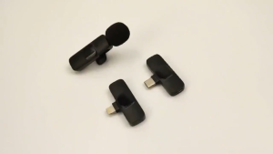 2 in 1 K9 Wireless Lavalier Microphone Portable Audio Video Recording Mic For iOS Android Type c for Live Vlogging Mobile Phone Microphone Lapel Microphone For Teaching