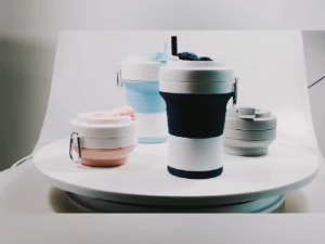 (SG Ready stock) 550ml with Carabiner | Silicone Collapsible Cup | BPA Free | Silicone Straw