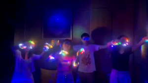 5 PCS Childrens LED Lights Finger Rings Luminous Toys Glow in The Dark Flashing Ring Props Light Up Playing Party Fun