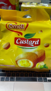 Bánh Trứng hương bơ sữa custard OMELI hộp 225g/ bịch 180g