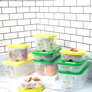 Hộp trữ mát có nút hô hấp Tupperware Ventsmart lẻ size dung tích 800ml/1.8L/4.4L/6.1L Bảo hành trọn đời