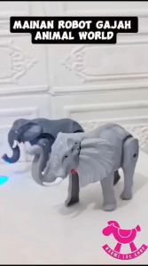 Gajah berjalan dan suara MAINAN ANAK GAJAH ANIMAL WORLD ELEPHANT TOY