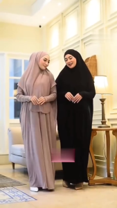 Tamara Dress Set Jersey Umroh: Gamis Elegan Simple Murah