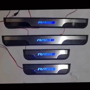 SILL PLATE/SILLPLATE SAMPING LAMPU/SIDE SCUFF PLATE LED TOYOTA RAIZE 2018 - 2024 DENGAN LAMPU DAN TANPA LAMPU