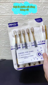 [HCM] Set 6 chiếc Bàn Chải Nội Địa Trung Lông siêu mềmlàm sạch sâu đánh sạch mảng bám dễ sử dụng-Randy