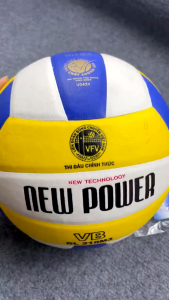 Quả Bóng Chuyền Động Lực New Power DL 210M3 - Tặng Kèm Kim Bơm + Lưới Đựng Bóng