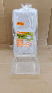 กล่องข้าวพลาสติก กล่องอาหารพลาสติก 1 ช่อง ฝาพับ 1000 ml. LB-1200 ยกลัง 200 ชิ้น ยี่ห้อNEXTECH
