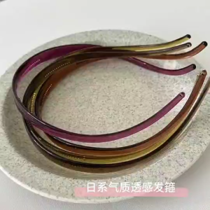 ที่คาดผมเพื่อสุขภาพ รุ่นเจลลี่ ปลายโค้ง มีฟัน ไม่บีบศีรษะ