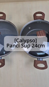 Calypso Panci Kaserol Panci Sup Marble Coating Anti Lengket 24cm