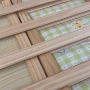 OSUKI 3 Level Baby Cot Attached Parent + Bedding Bump Set 5 In 1 + Mosquito Net