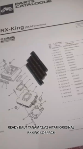 Baut tanam Blok boring Rx king RXKING hitam Original tanpa kemasan