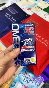Nội địa Nhật - Hàng sẵn - Viên uống dầu cá Omega-3 Orihiro (180 Viên) - Tốt cho não bộ và thị lực