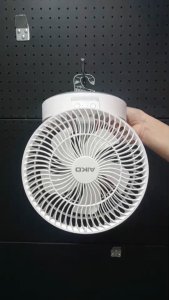 AIKO KN-L2826 สีขาว พัดลมชาร์จไฟ สีขาว พัดลมพกพา ใบพัด 6 นิ้ว Table fan 6" Rechargeable *** รับประกันแบตเตอรรี่ 1 ปี