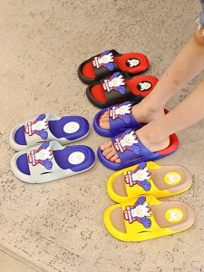 Boys Summer High Appearance Level Slippers: Non-Slip & Cartoon Design