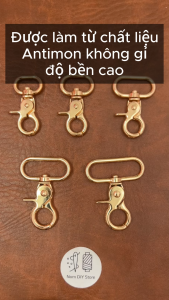 Móc Chó Càng Cua F1400 Mạ Vàng Phụ Liệu Làm Đồ Da Thủ Công Giỏ Xách Bóp Ví Thắt Lưng Vòng Tay Bảng Tên Handmade DIY