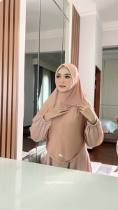 ALYAHIJAB -by NAJA - Faizah Bergo Dagu ukuran L Dewasa Polos