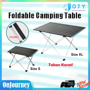 【OJY】Foldable Camping Table Aluminium Folding Tables Egg Roll BBQ Beach Picnic Table Outdoor Hiking Camp Meja Lipat Camping Car Small Table Outdoor Mini Table Multifunction Table Ultra-Light Backpacking Beach Fishing Computer Fold Desk