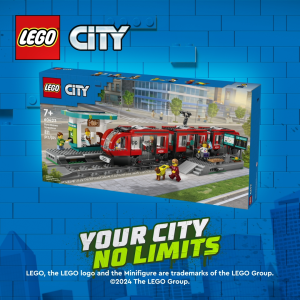 LEGO City 60423 Downtown Tram & Station: An Exciting 811-Piece Construction Set