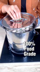Dandang Stainless Steel Tebal Stockpot Panci Steamer kukusan Panci Kukus Serbaguna