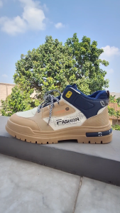 Sepatu Sneakers Import Pria Fasion GB High Top Kekinian Trendy Kasual BISA COD-Free Box