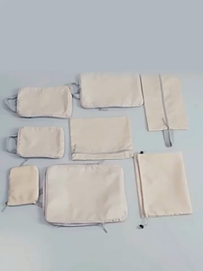 GTE 5pcs Travel Compression Nylon Waterproof Bag Luggage Organizer Travel Pouch Packing Cubes Organizer Storage Bag - Fulfilled By GTE SHOP