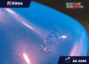 2K Paint AIKKA AK2340 Liberty Blue BRIGHT CRYSTAL SERIES Colour Car Motor Paint DIY Aerosol Spray Cat Bancuh Kereta