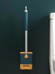 JUNE Toilet brush แปรงล้างห้องน้ำ พร้อมที่เก็บ ไม่เจาะผนัง แปรงขัดห้องน้ำ แปรงขัดส้วม ที่ขัดส้วม ที่ขัดห้องน้ำ แปรงขัดโถส้วม