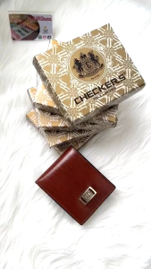 WANG101 - Dompet Kulit CHECKERS 15N - Import Premium MONEY BACK GUARANTEE Kulit ITALY tebal kuat dan tahan lama. Banyak model pilihan untuk pria wanita. Jaminan atau uang kembali