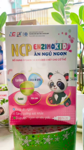Siro ngủ ngon ENZIMOKID NCP Giúp bé ngủ sâu giấc tăng cường hấp thụ giúp bé khoẻ mạnh ít ốm hơn - Hộp 20 ống