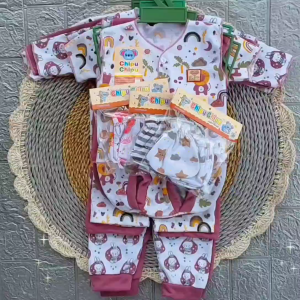 Chipu Baby Paket 18 Pcs Baju Bayi Baru Lahir 9 Set Pakaian Bayi Newborn Warna Ungu Terasi Deep Mauve Bahan Lembut Motif Lucu