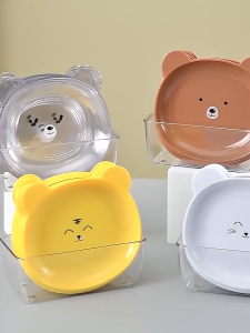 ⭐SUPERMALL⭐ Piring Makan Anak Berbentuk Beruang Lucu / Piring Lucu /Piring Snack / Piring makan unik tempat wadah buah sayuran snack kue saji serbaguna/ piring snack motif beruang R1118