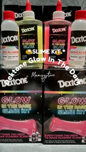 DEXTONE Mainan Slime / Dextone Slime Kit Glow IN THE DARK - PINK
