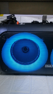 BRUDO 1709 PORTABLE PARTY SPEAKER RGB FLAME LIGHTING EFFECT 6.5 INCH SUBWOOFER