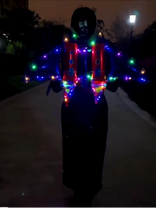 LED Angel Butterfly Wing Aluminum Foil Balloon with Led String Lights Outdoor Activities Kids Toys Girls Birthday Party